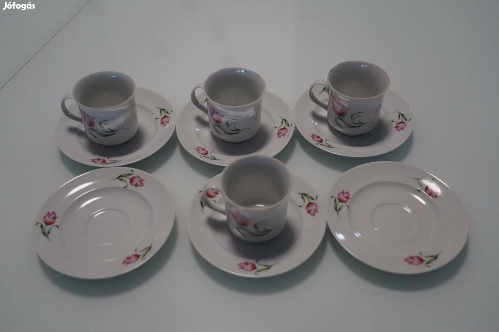 Hiányos Alföldi mokkás, kávés porcelán készlet