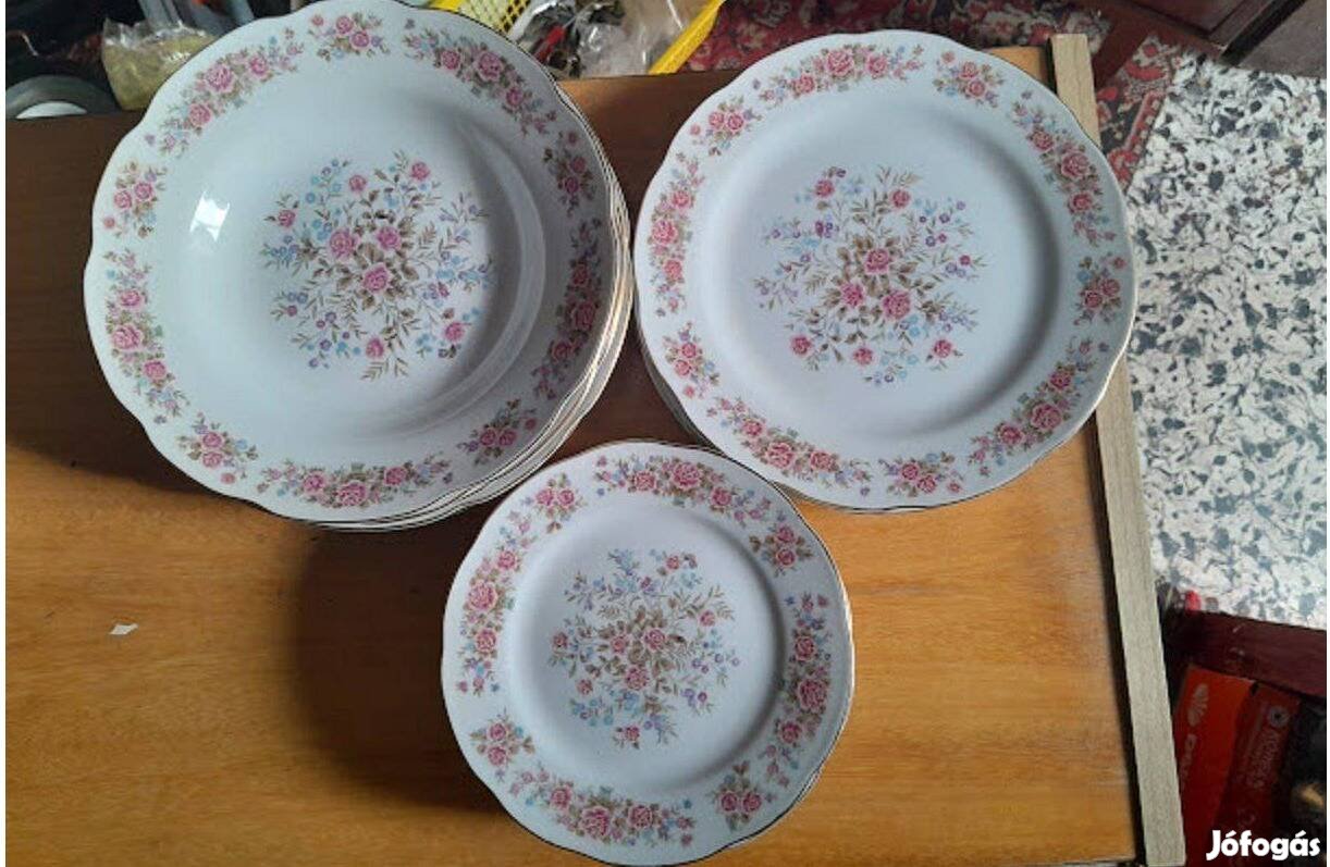 Hiányos tányérkészlet, külön is eladó 500 ftdb