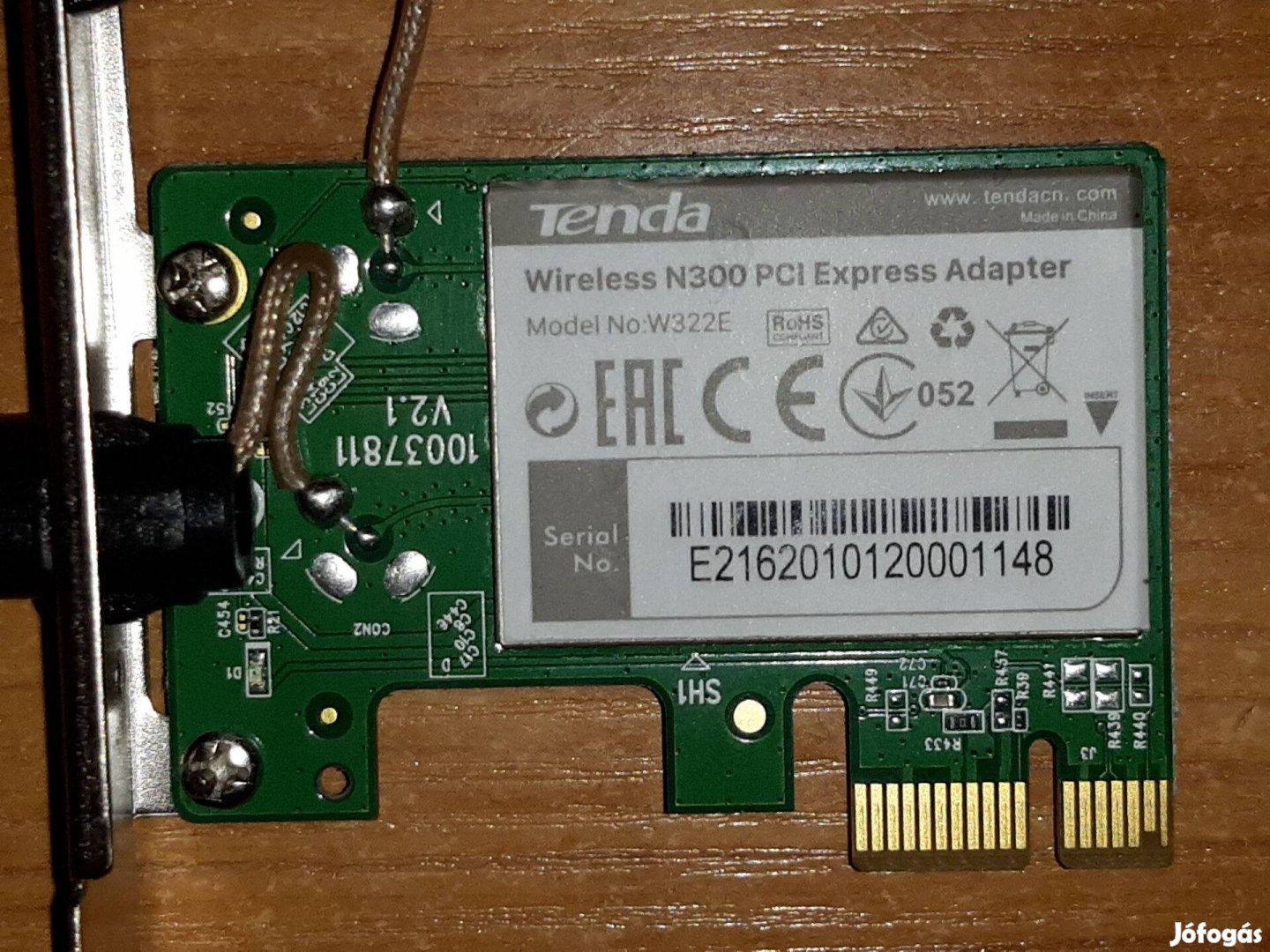 Hibás Hálózati Kártya Wireless PCI Express Tenda W322E, Wifi, N300