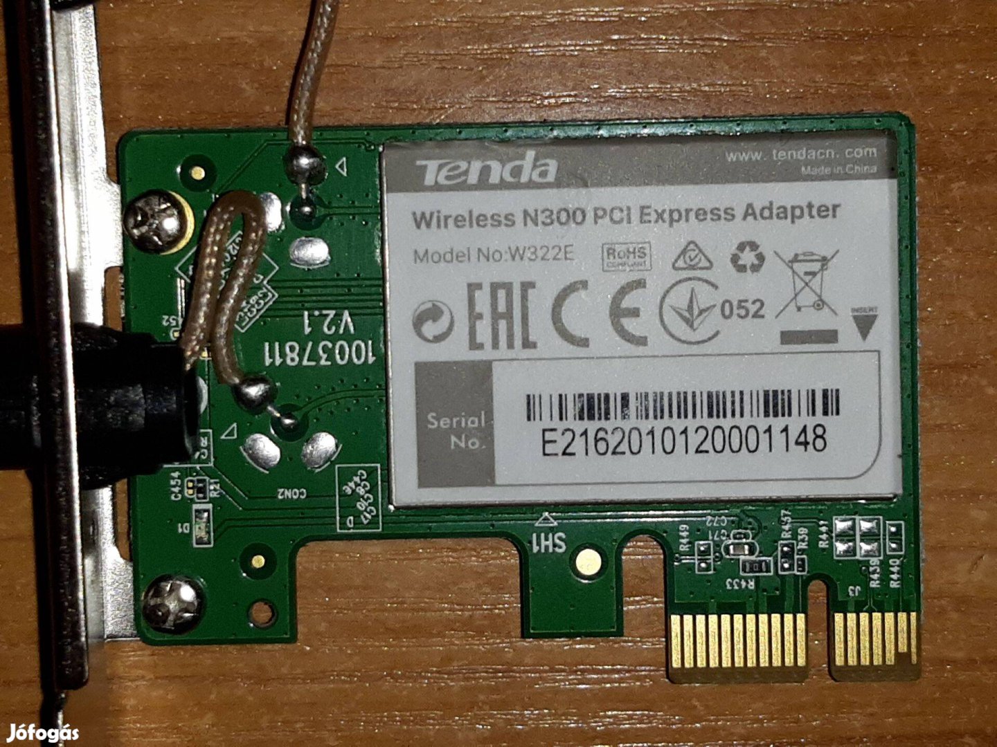 Hibás Hálózati Kártya Wireless PCI Express Tenda W322E, Wifi, N300