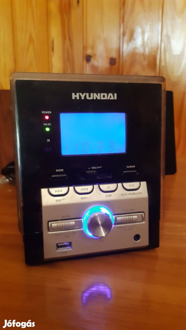 Hibás Hyundai Mini Hifi USB MP3 CD rádió lejátszó MS820AU3