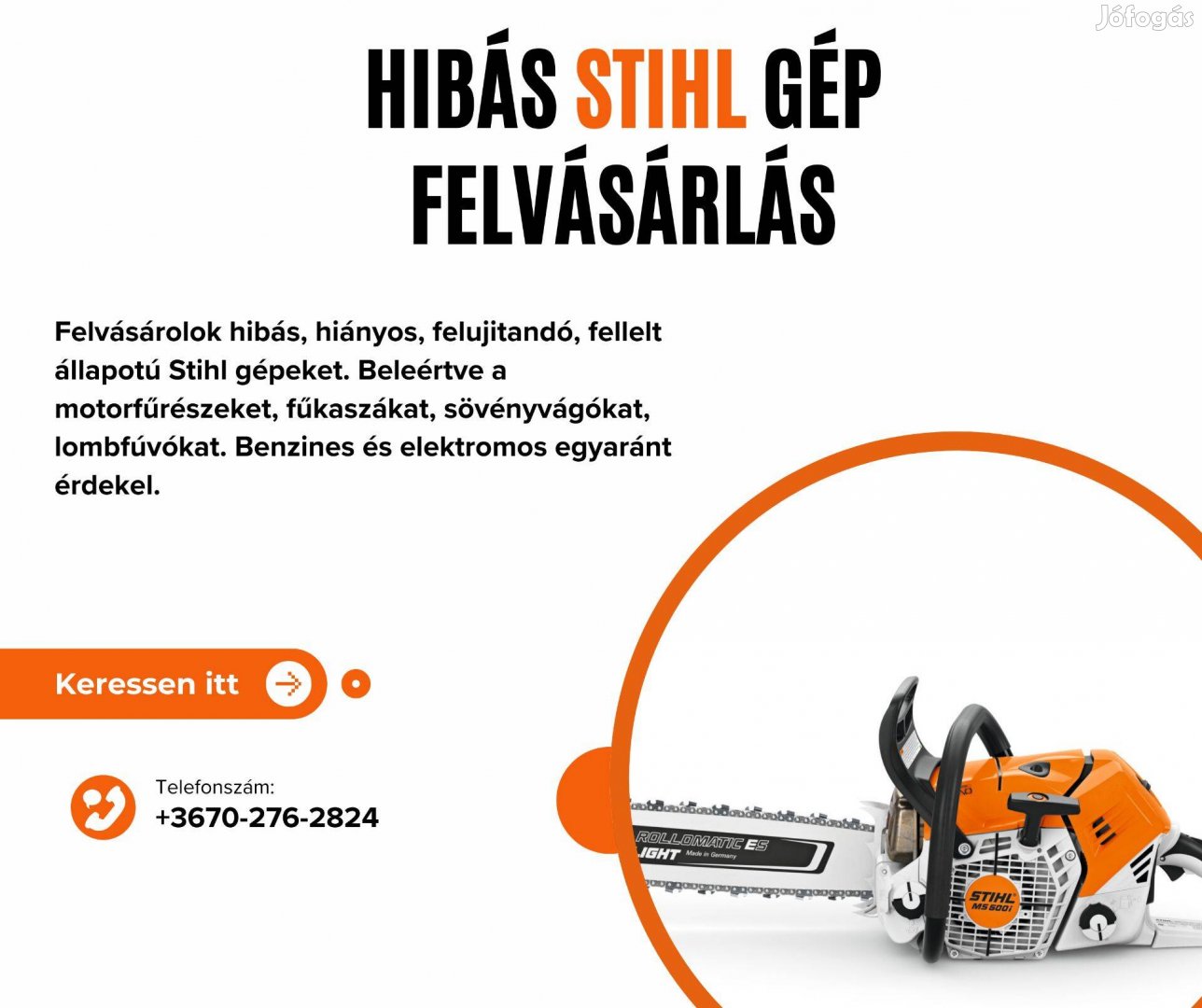 Hibás Stihl felvásárlás