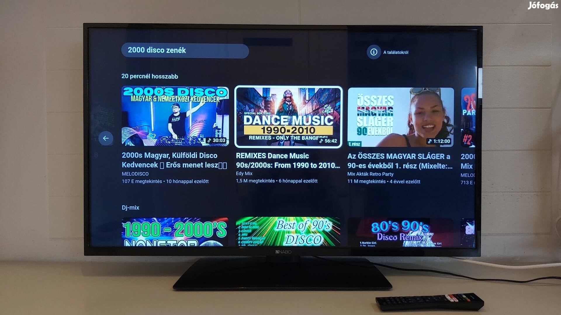 Hibátlan,108cm-es,wifis,smart,UHD Nabo led tv eladó