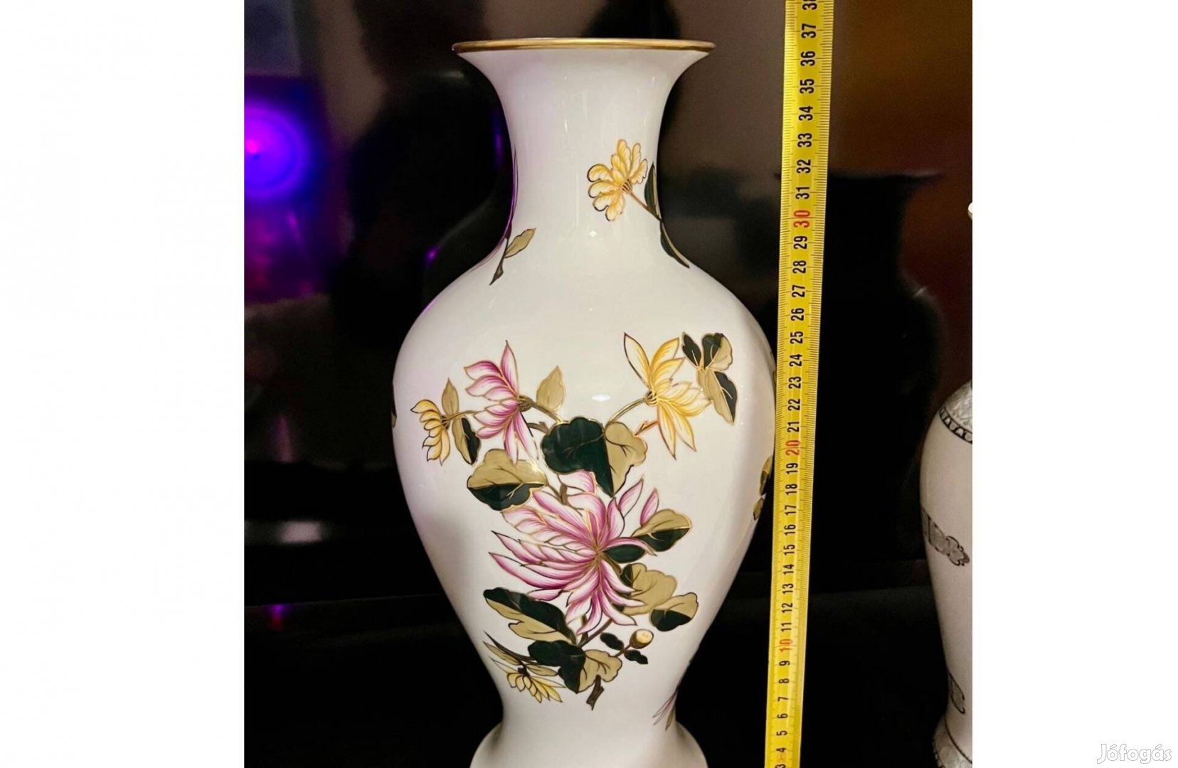 Hibátlan 37 centis Hollóházi váza