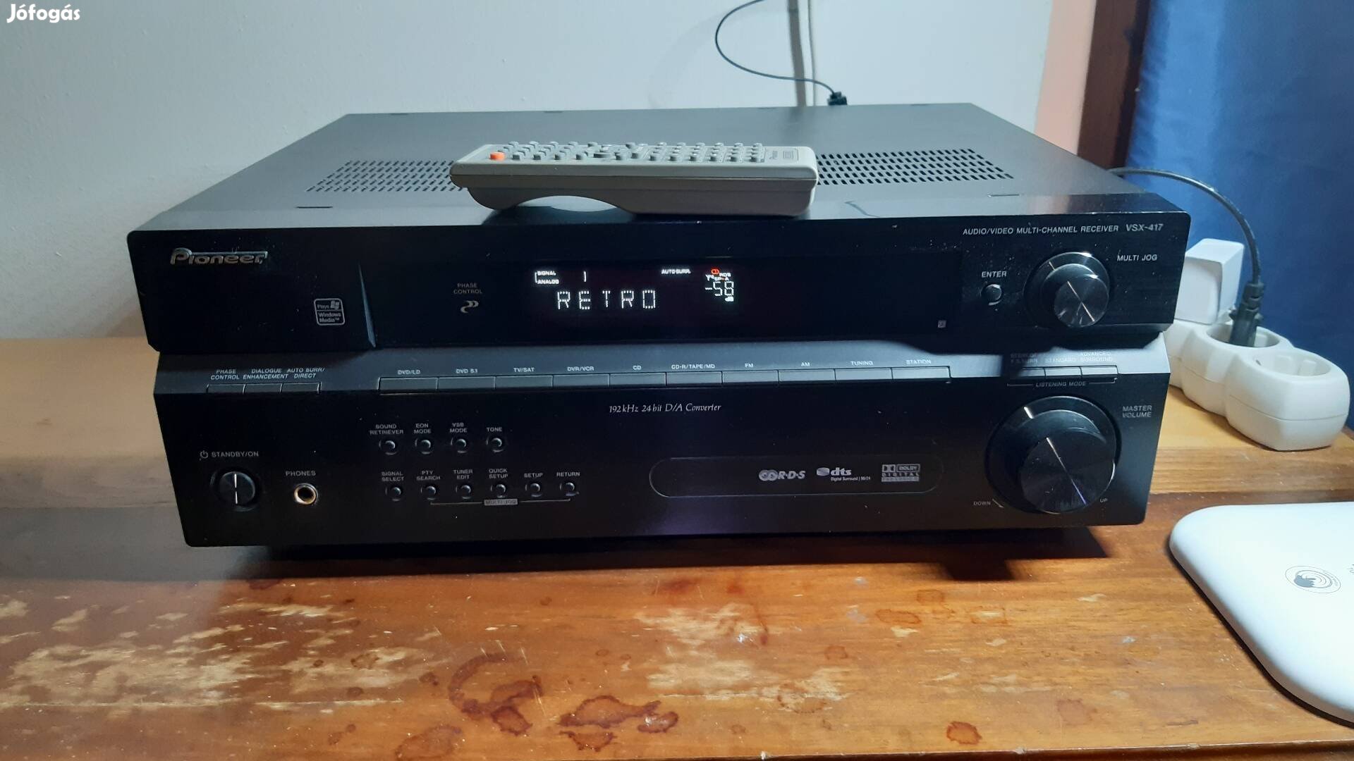 Hibátlan Pioneer Vsx-417-K rádió sztereó házimozi erősítő