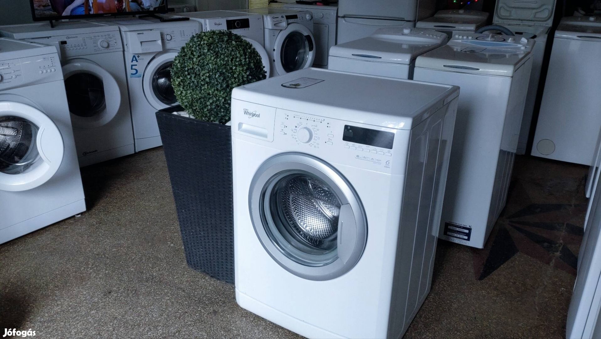 Hibátlan Whirlpool mosógép közvetlenűl mosógép szervizből garanciával 