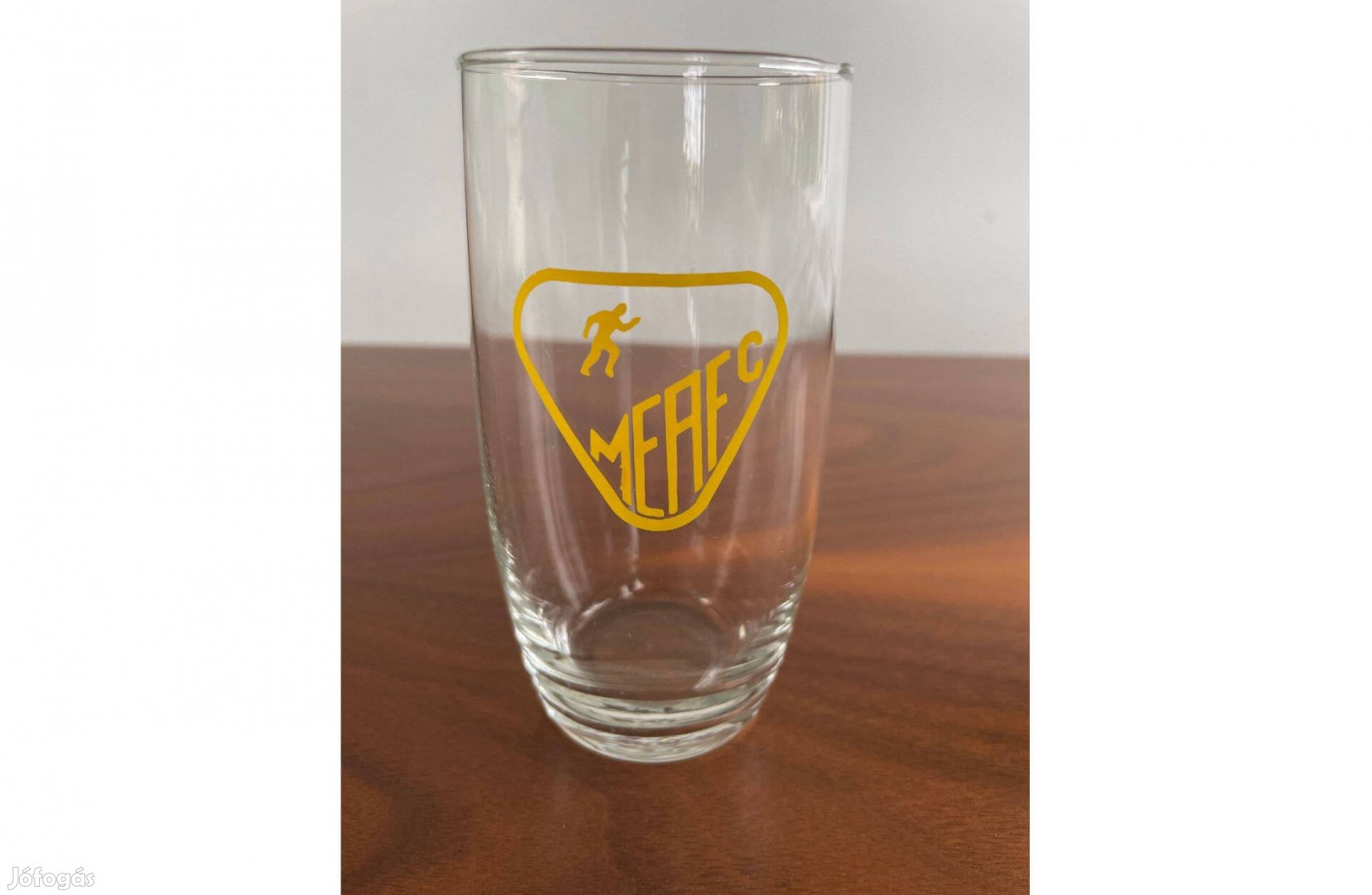 Hibátlan, retro, vintage MEAFC feliratos üvegpohár