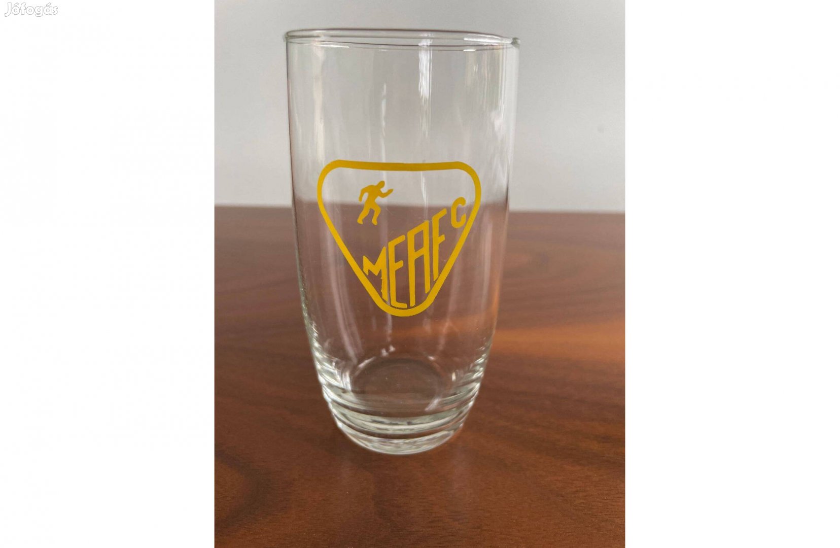 Hibátlan, retro, vintage MEAFC feliratos üvegpohár