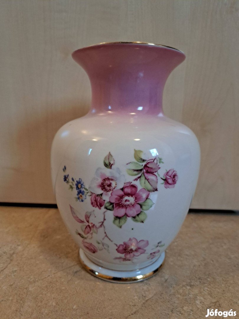 Hibátlan állapotú eredeti hollóházi porcelán váza