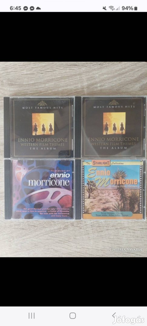 Hibátlan cd-lemezek együtt......Ennio Morricone....