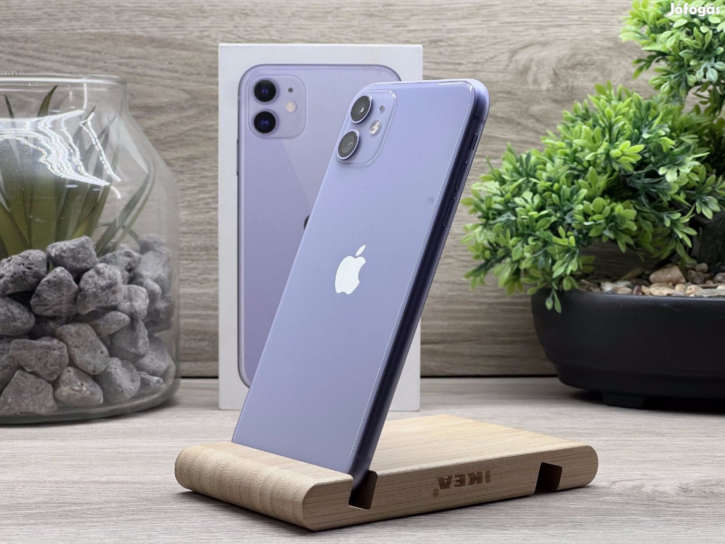 Hibátlan iPhone 11 Purple 128GB 1 ÉV Garanciával Számlával Aksi 100%