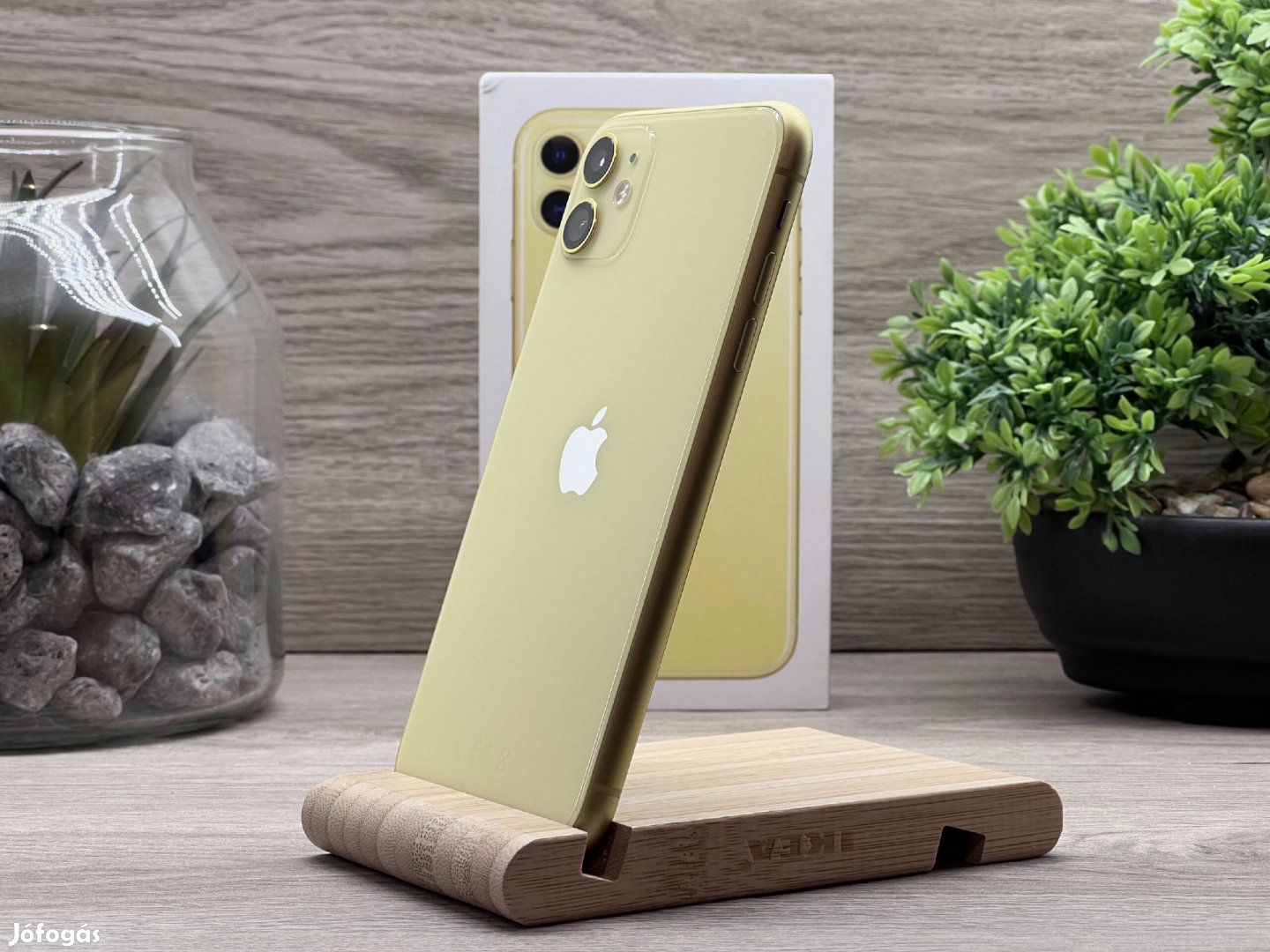Hibátlan iPhone 11 Yellow 128GB 2 ÉV Garanciával Számlával Aksi 100%