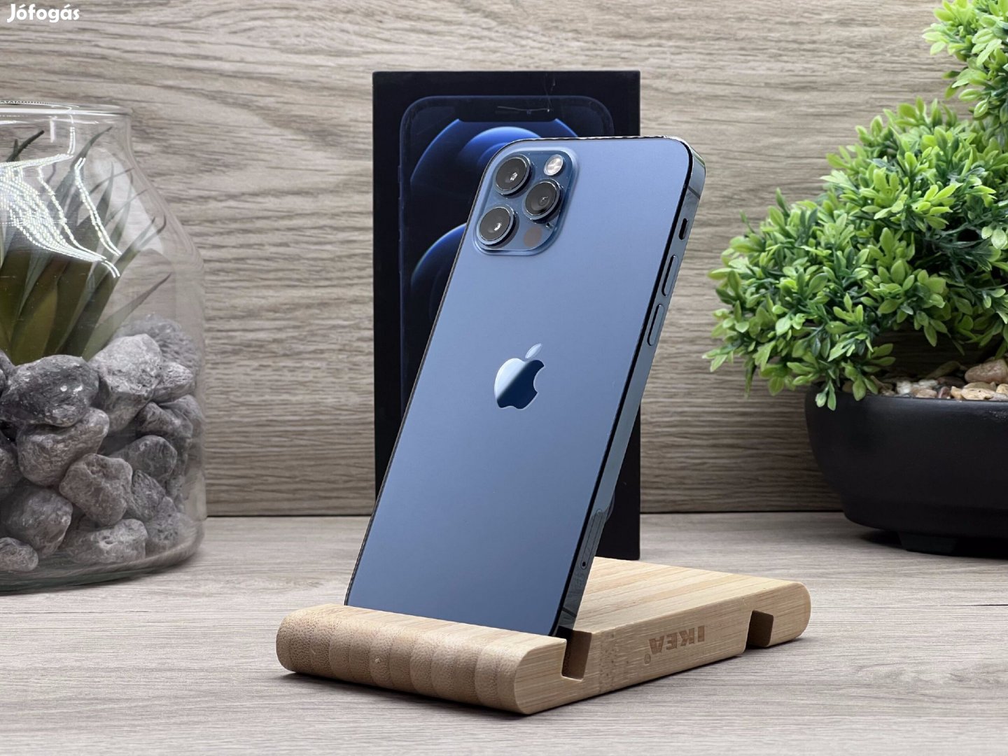 Hibátlan iPhone 12 Pro Pacific Blue 256GB 2 ÉV Garanciával Számlával