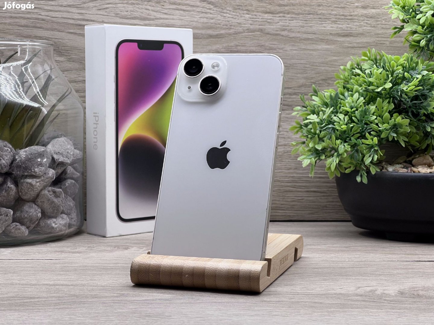 Hibátlan iPhone 14 Starlight 128GB 2 ÉV Garanciával Számlával 93%