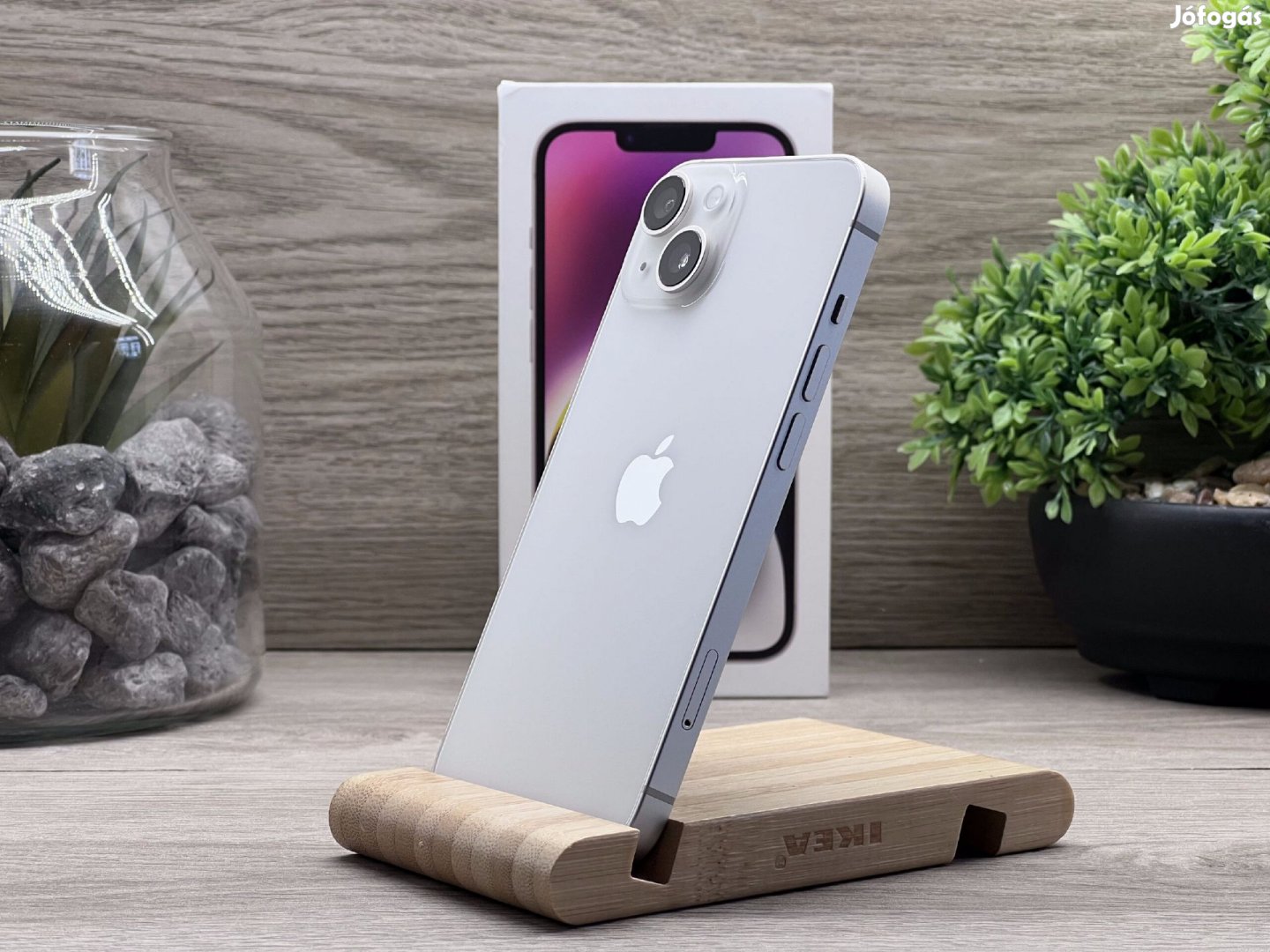 Hibátlan iPhone 14 Starlight 128GB 2 ÉV Garanciával Számlával Aksi