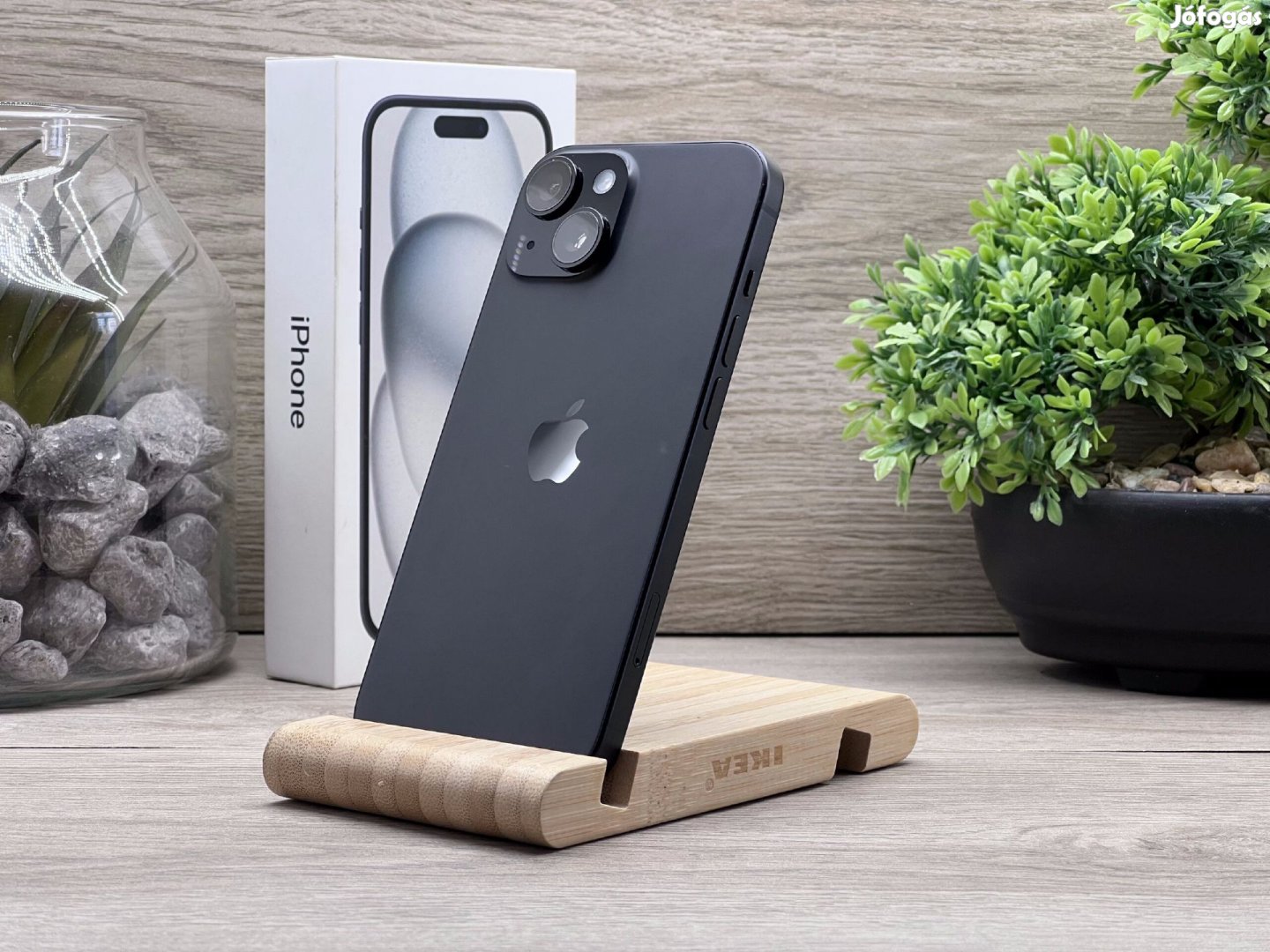 Hibátlan iPhone 15 Black 128GB 2 ÉV Garanciával Számlával 93% Akksi