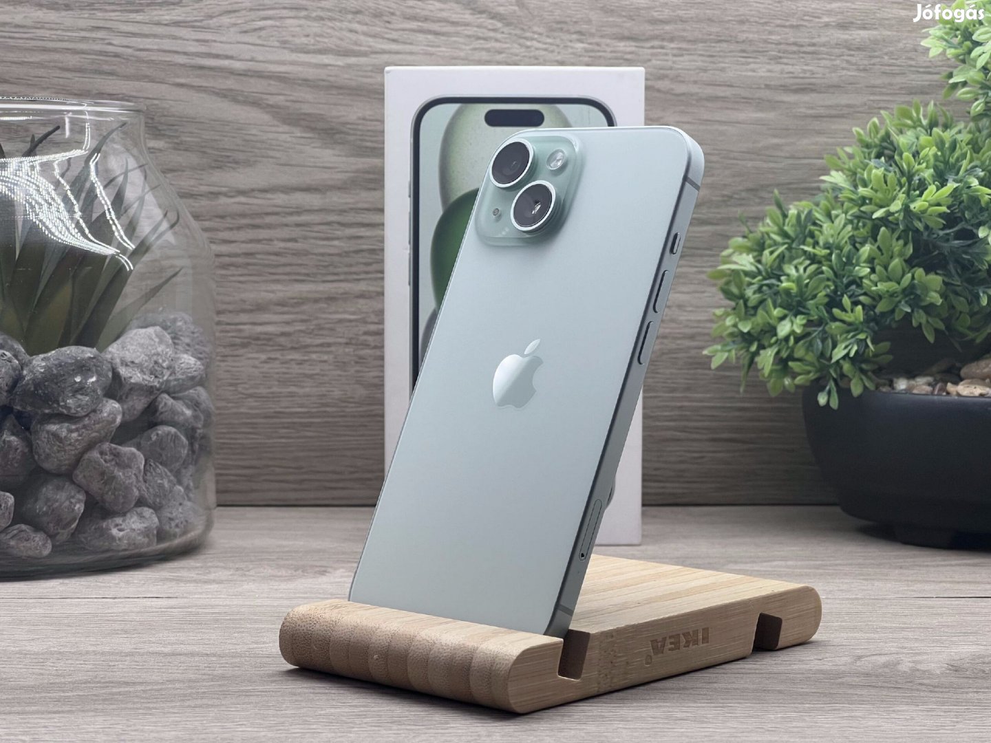 Hibátlan iPhone 15 Green 128GB 2 ÉV Garanciával Számlával Aksi 90%