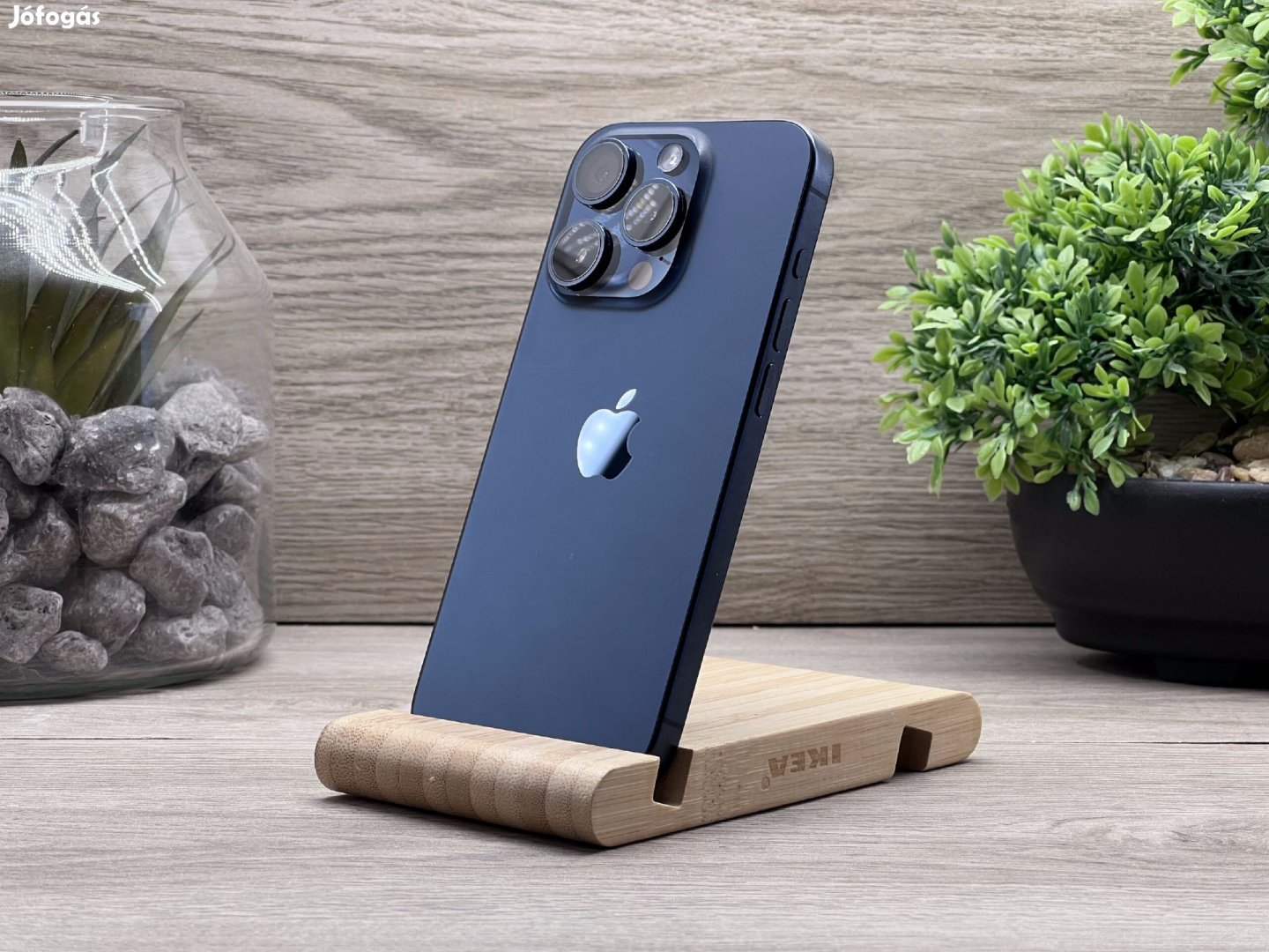 Hibátlan iPhone 15 Pro Black Titanium 128GB E-Sim 2 ÉV Garanciával