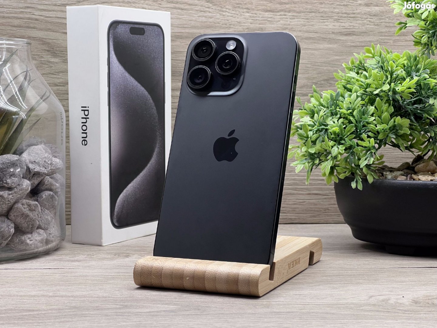 Hibátlan iPhone 15 Pro Max Natural Titanium 256GB 2 ÉV Garanciával