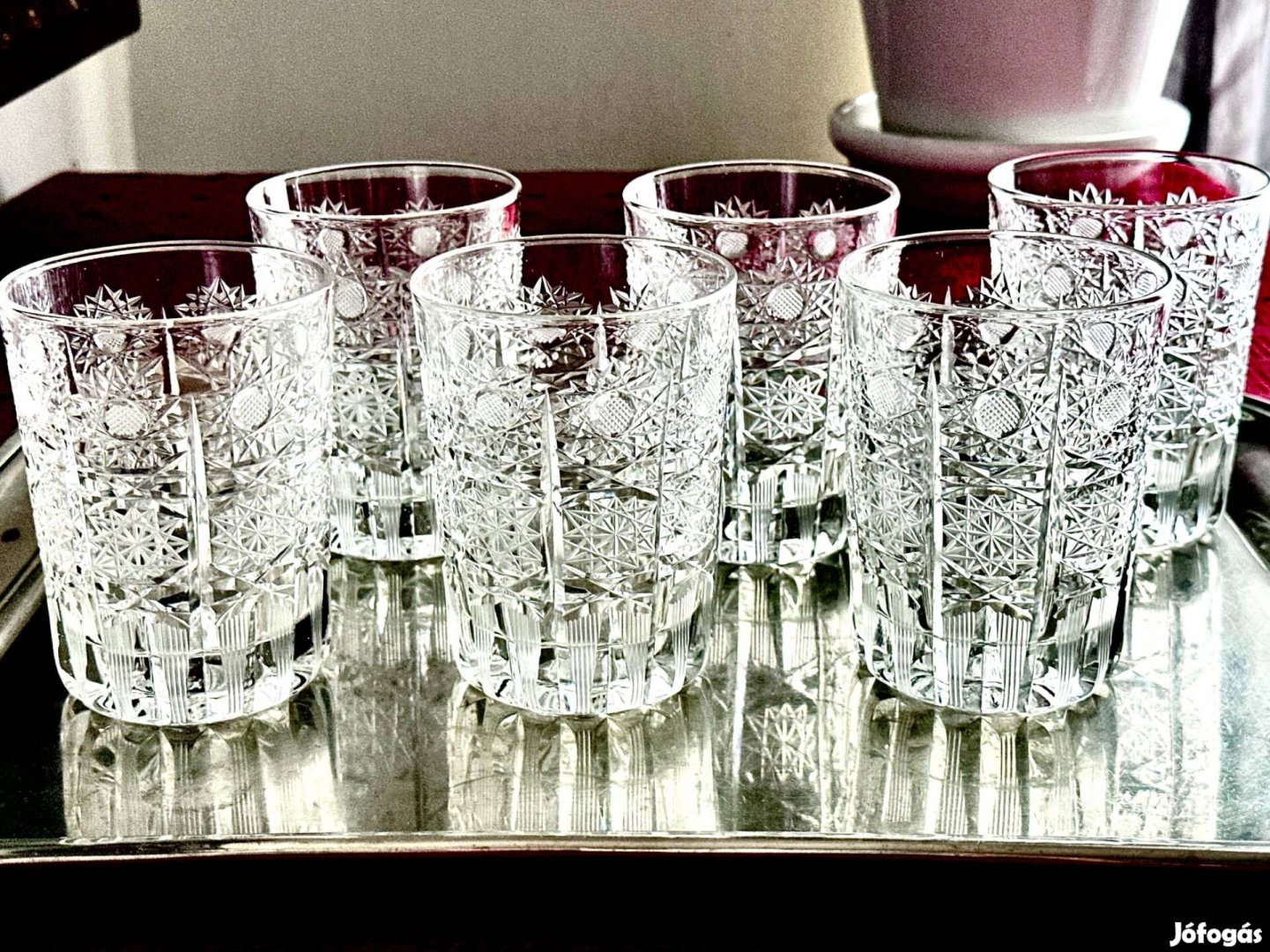 Hibátlan kristály whiskys pohárkészlet