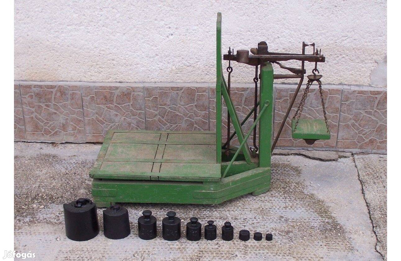 Hibátlan mázsa termény mérleg toló súlyos súlykészlet