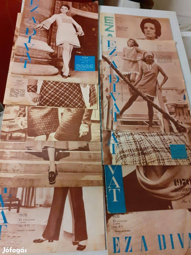 Hibátlan régi Ez a divat újság csomag 1970, 71, 72, 76 és 78-ból