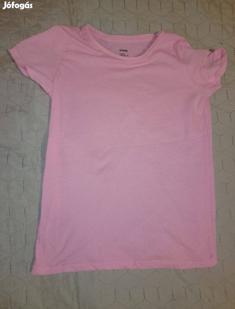 Hibátlan rózsaszín póló lány 140 140-es méret