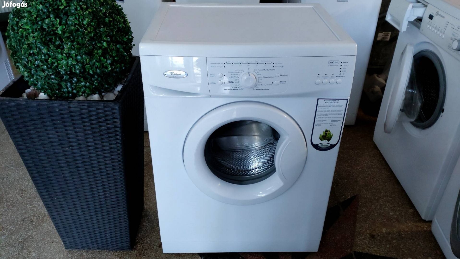 Hibátlan újszerű Whirlpool mosógép közvetlenűl mosógép, garanciával 