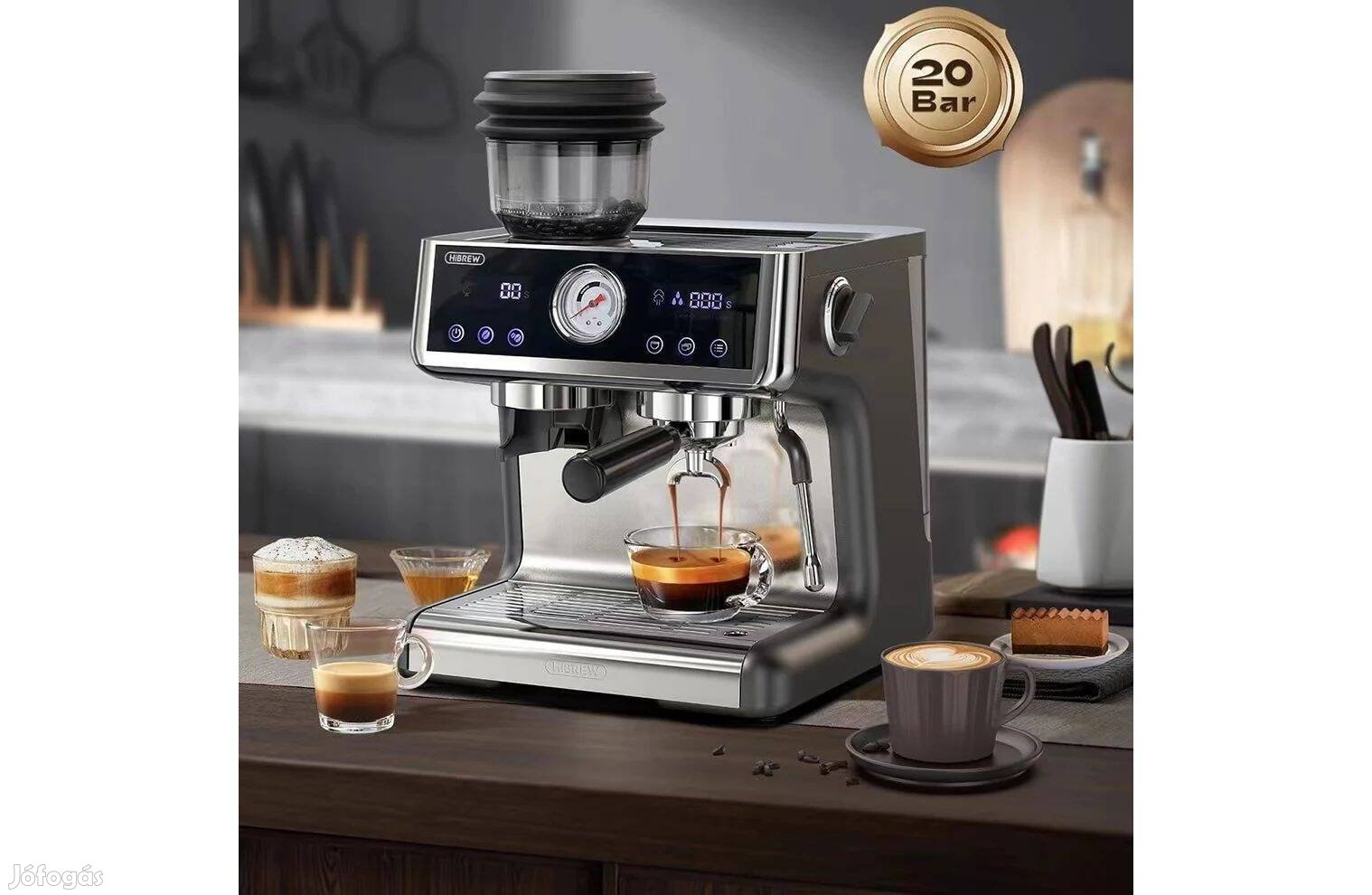 Hibrew H7A Barista Pro Dual Boiler kávéfőző kávégép