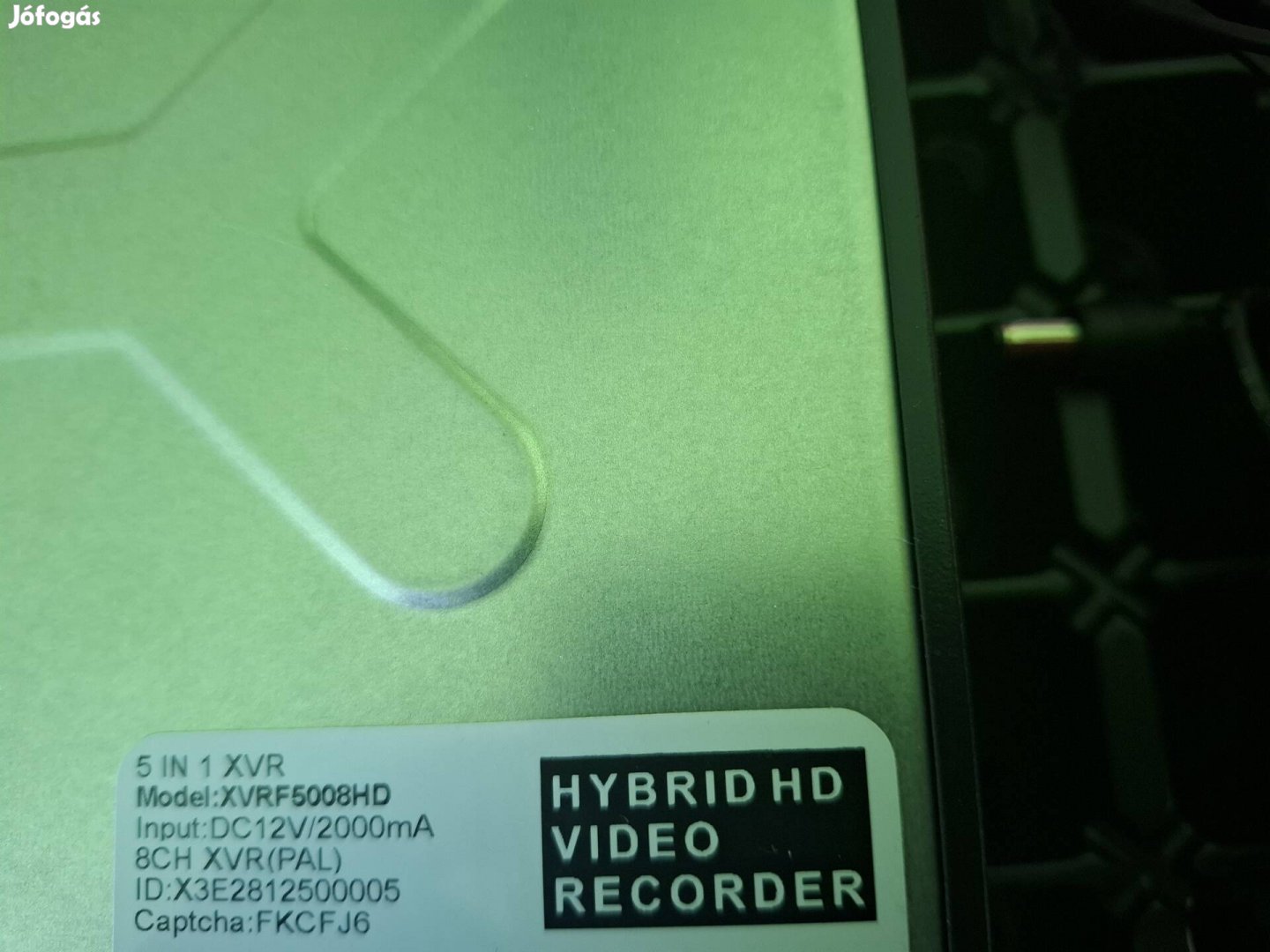 Hibrid kamera rögzítő 8CH