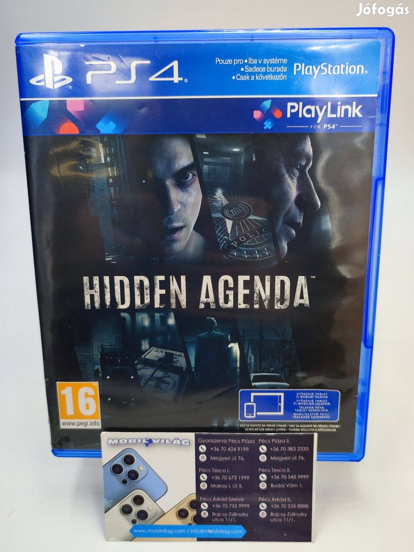 Hidden Agenda (Magyar Szinkronos) PS4 Garanciával #konzl0081
