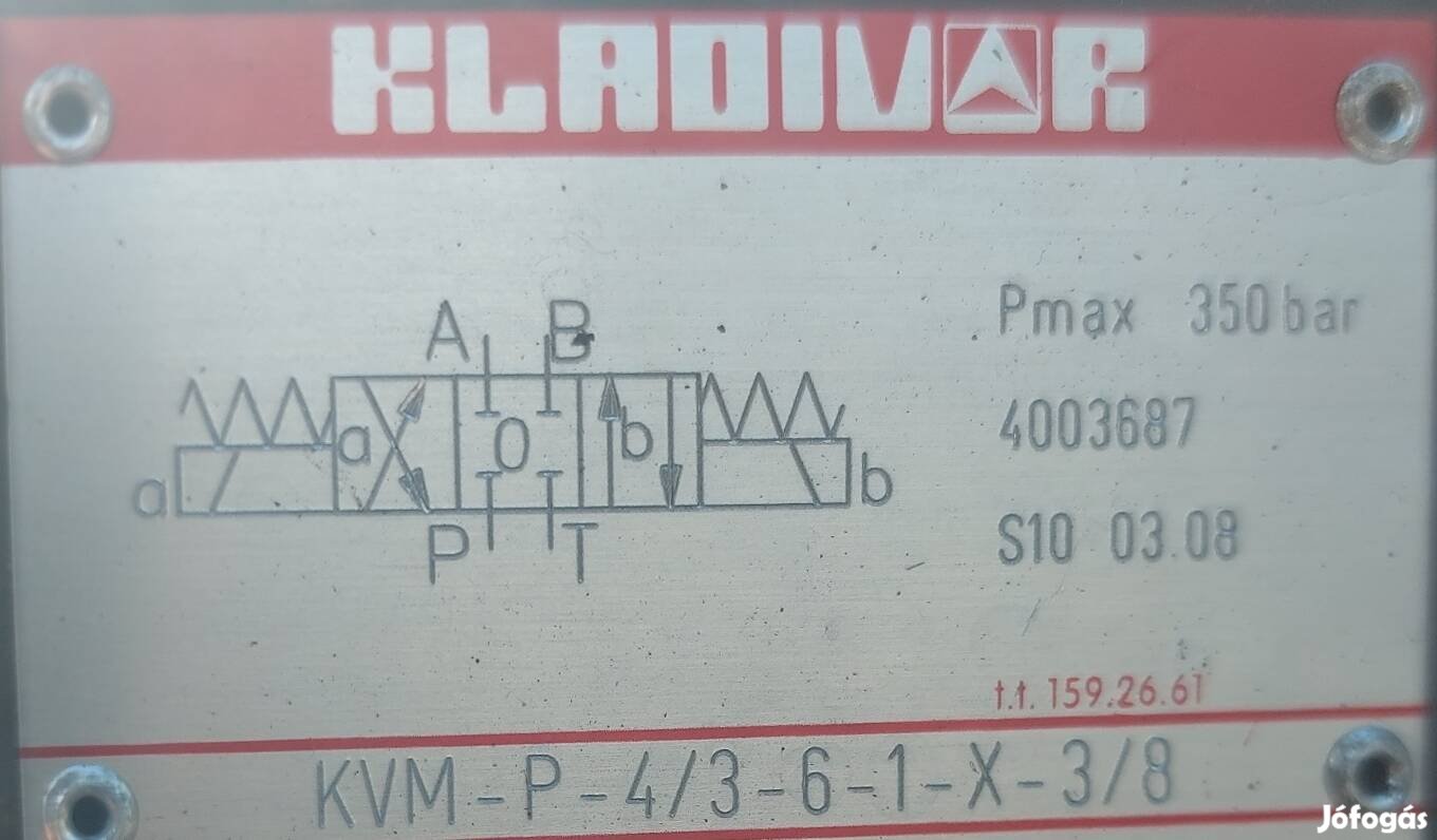 Hidraulika vezérlő 12V