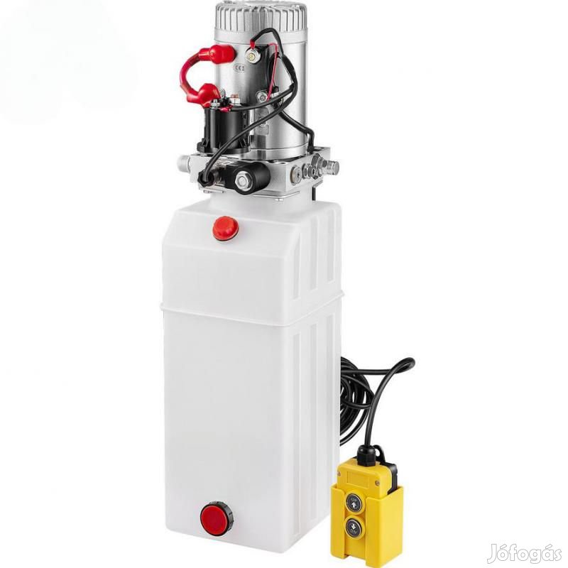 Hidraulikus Szivattyú 12V DC tartály kapacitás 8 liter Egyszeres