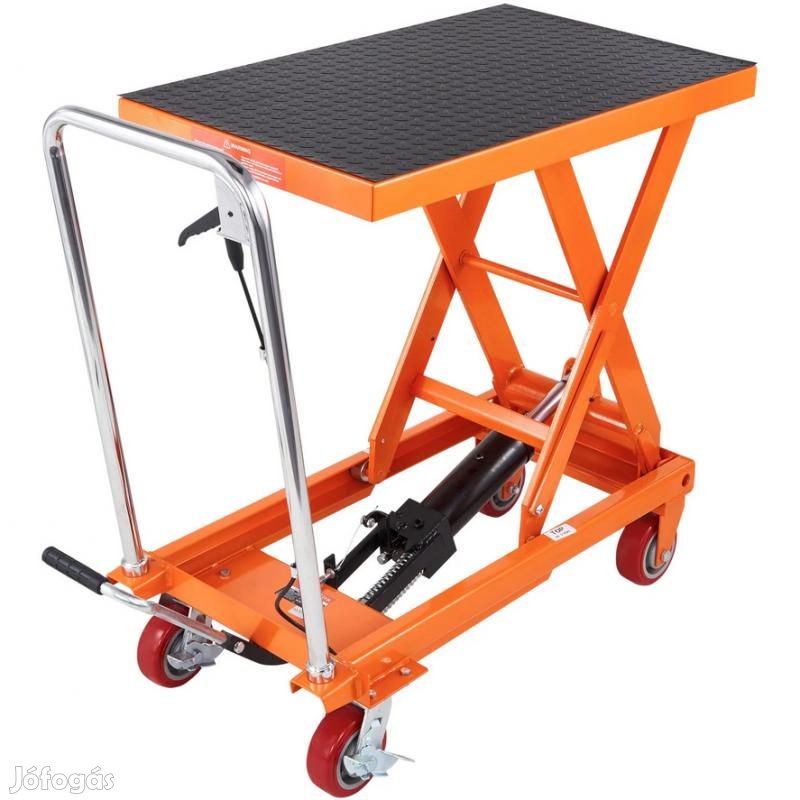 Hidraulikus emelőasztal kocsi 500 kg teherbírású  kézi,