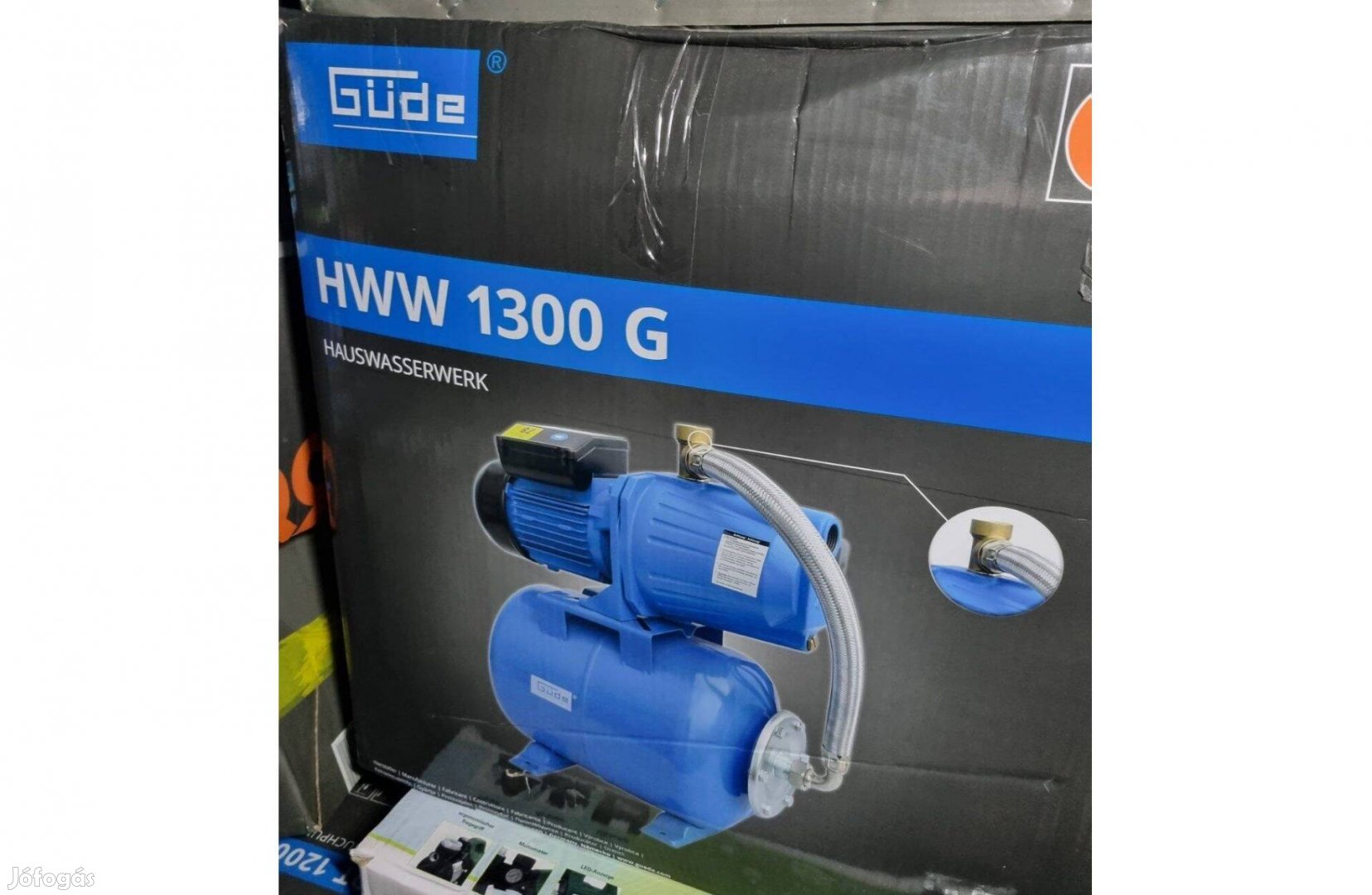 Hidrofor 4000liter/óra vízhozammal, acél tartállyal házi vízmű, garis