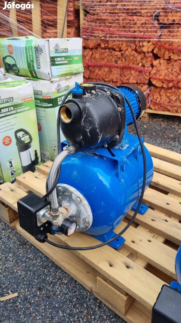 Hidrofor, 3400liter/óra teljesítménnyel, házi vízmű szép állapotban
