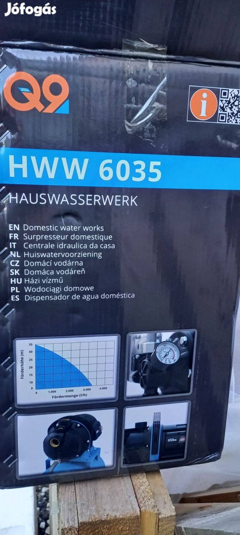 Hidrofor elektronikus vezérléssel 3200Lh vízhozammal házi