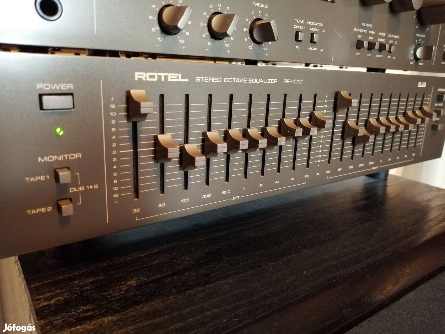 Hifi Rotel re-1010 2x10 sávos stereo octave equalizer 