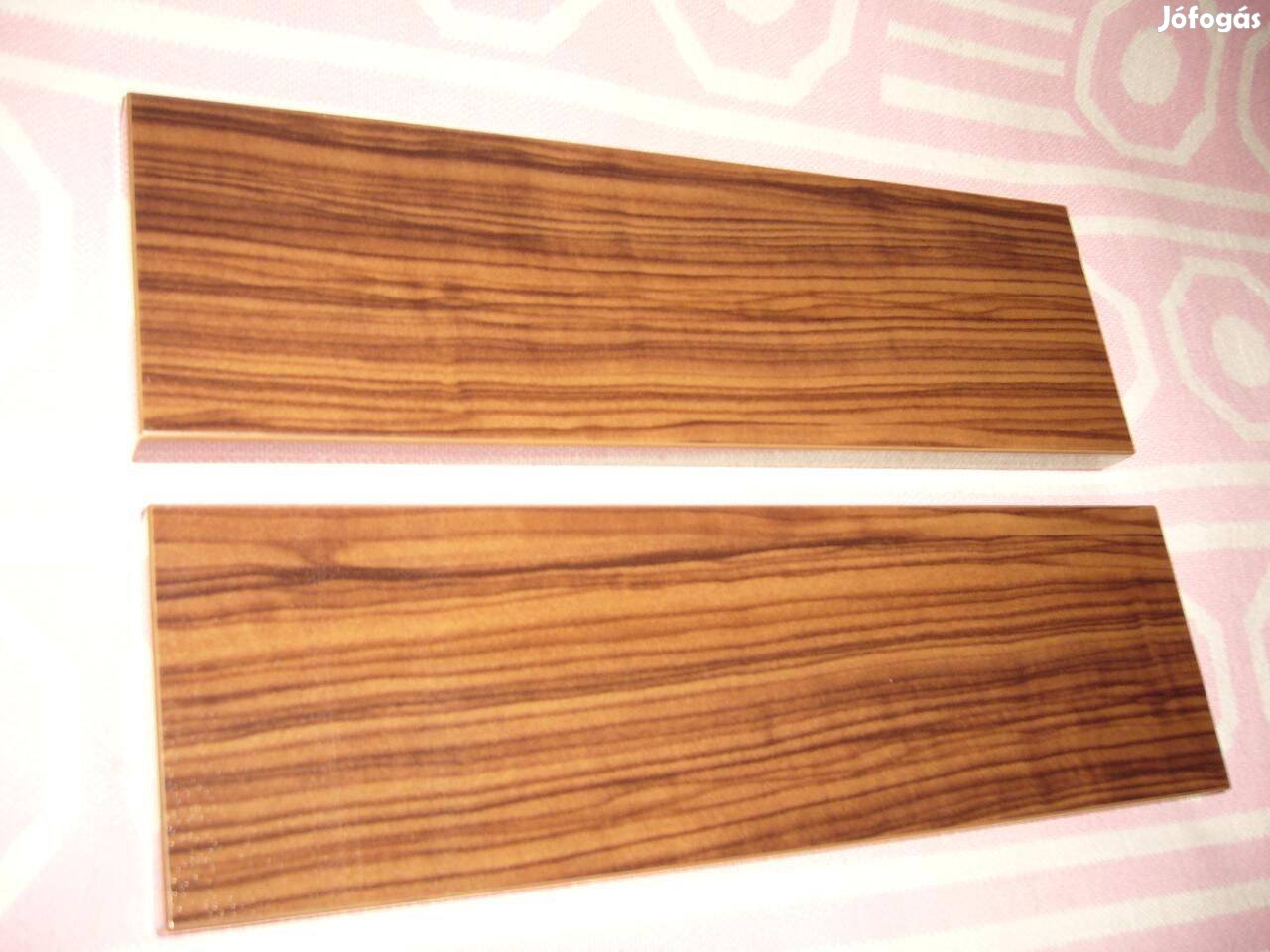 Hifi készülékhez politúrozott fa oldallap ! Új