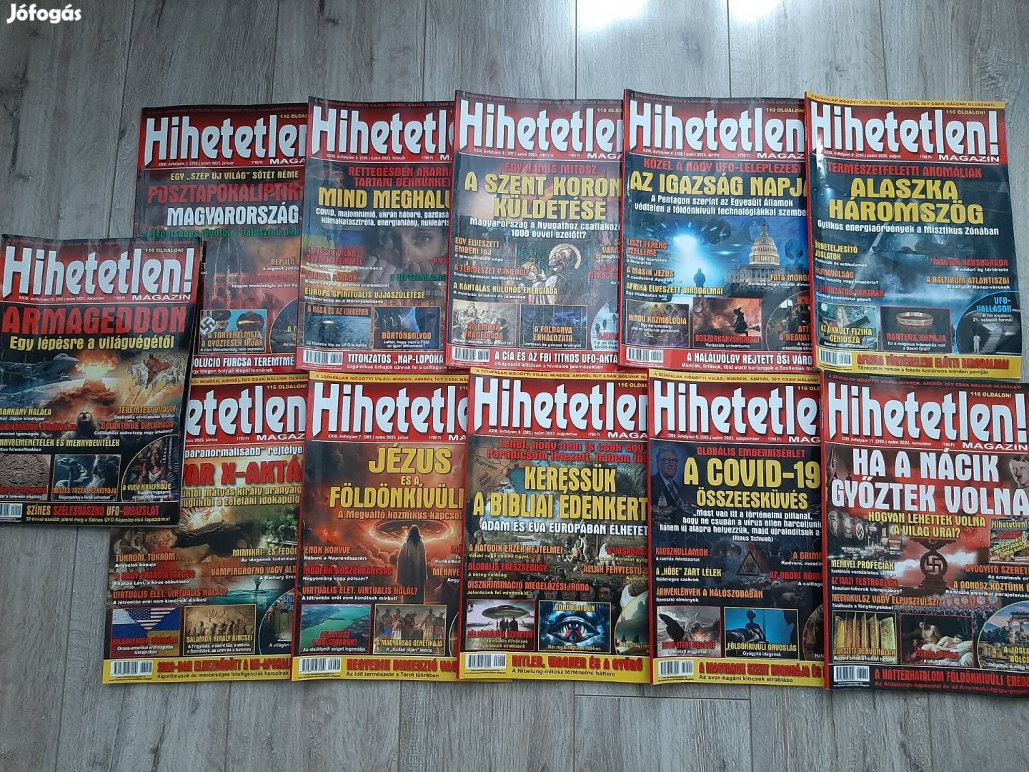 Hihetetlen Magazin 2023 majdnem teljes évfolyam (10. hó hiányzik)