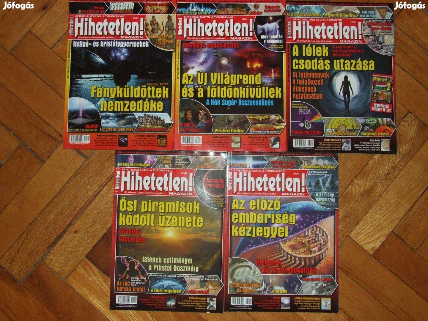 Hihetetlen magazin 2013-as számok, 9 db