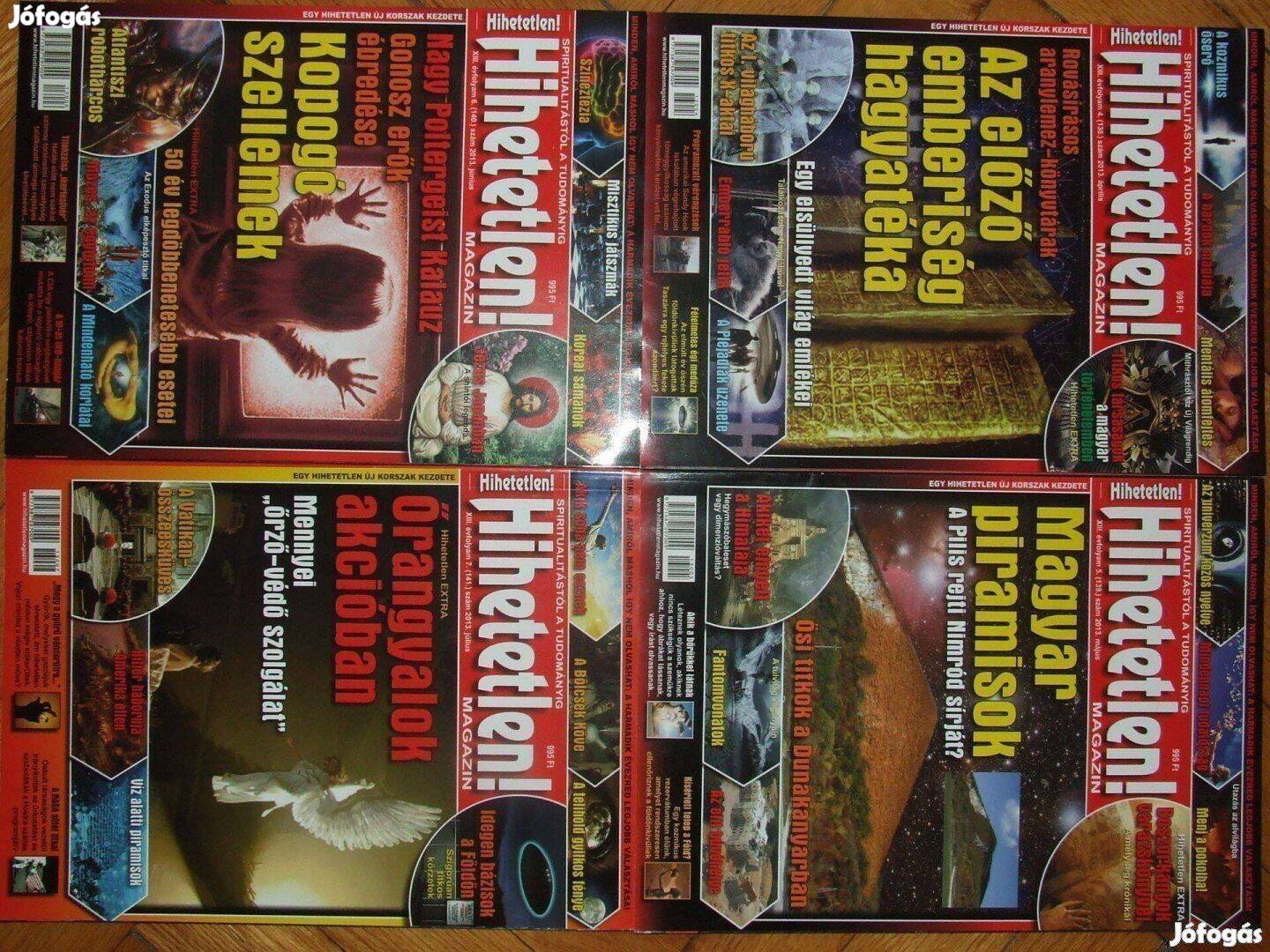 Hihetetlen magazin 2013-as számok, 9 db