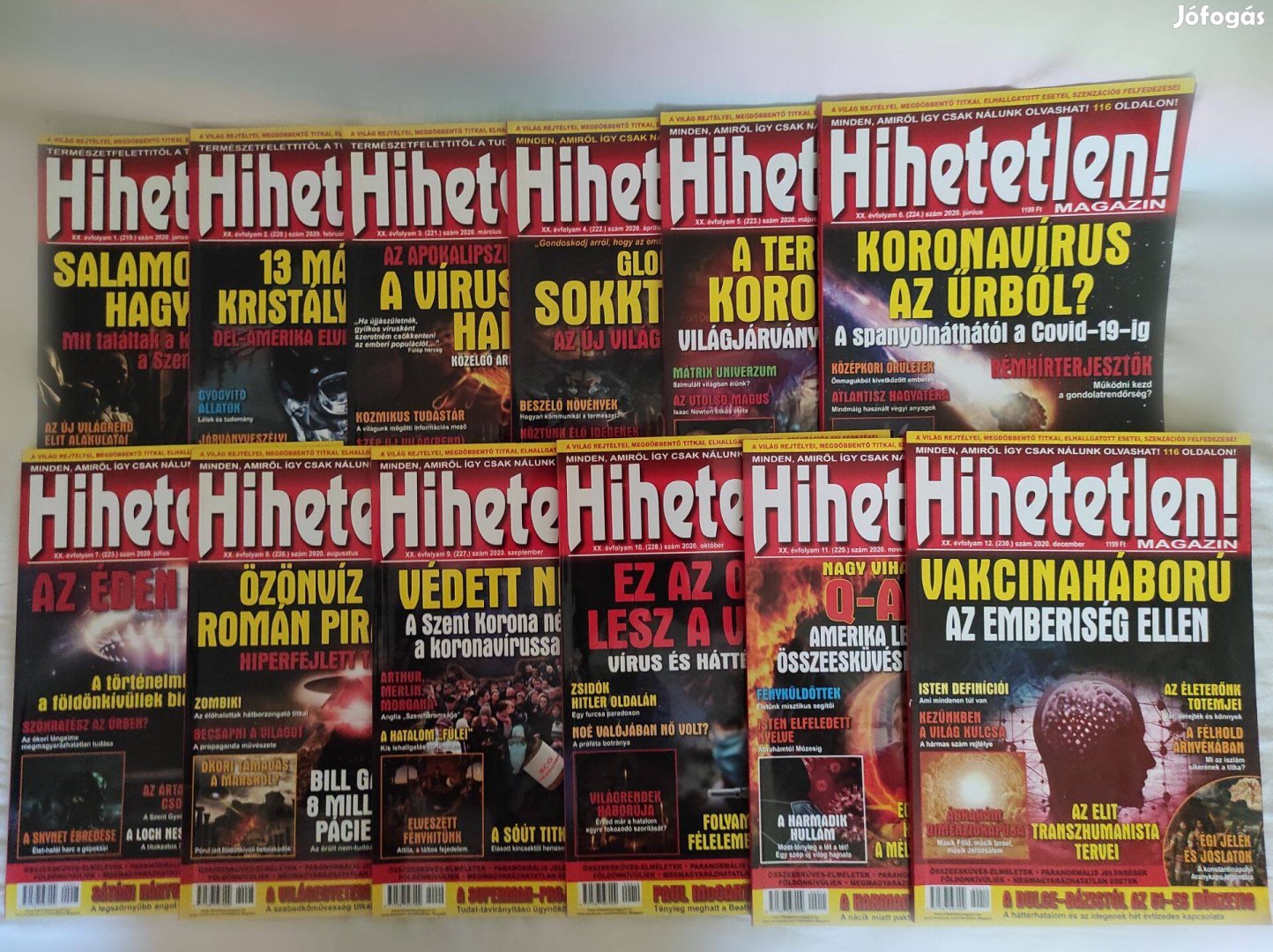 Hihetetlen magazin 2020 Teljes Évfolyam (1-12)