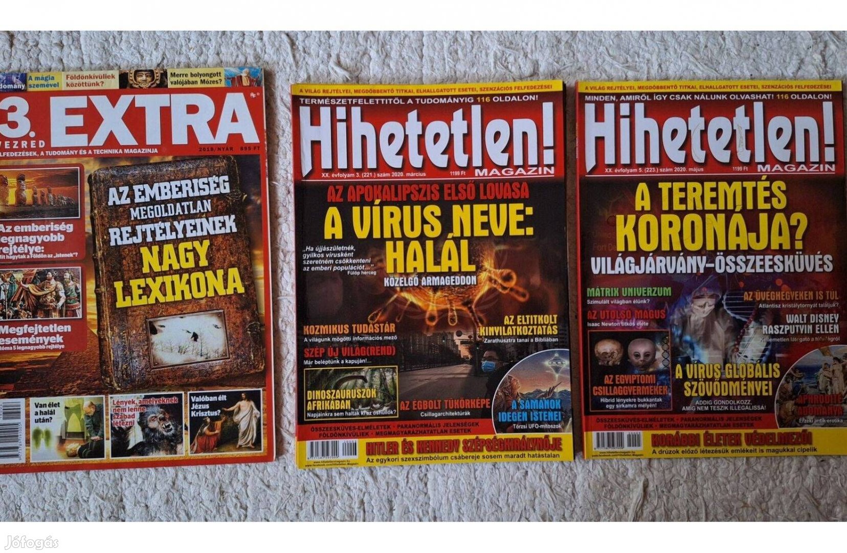 Hihetetlen magazin, folyóirat, újság.Spiritualitás, tudomány témájú