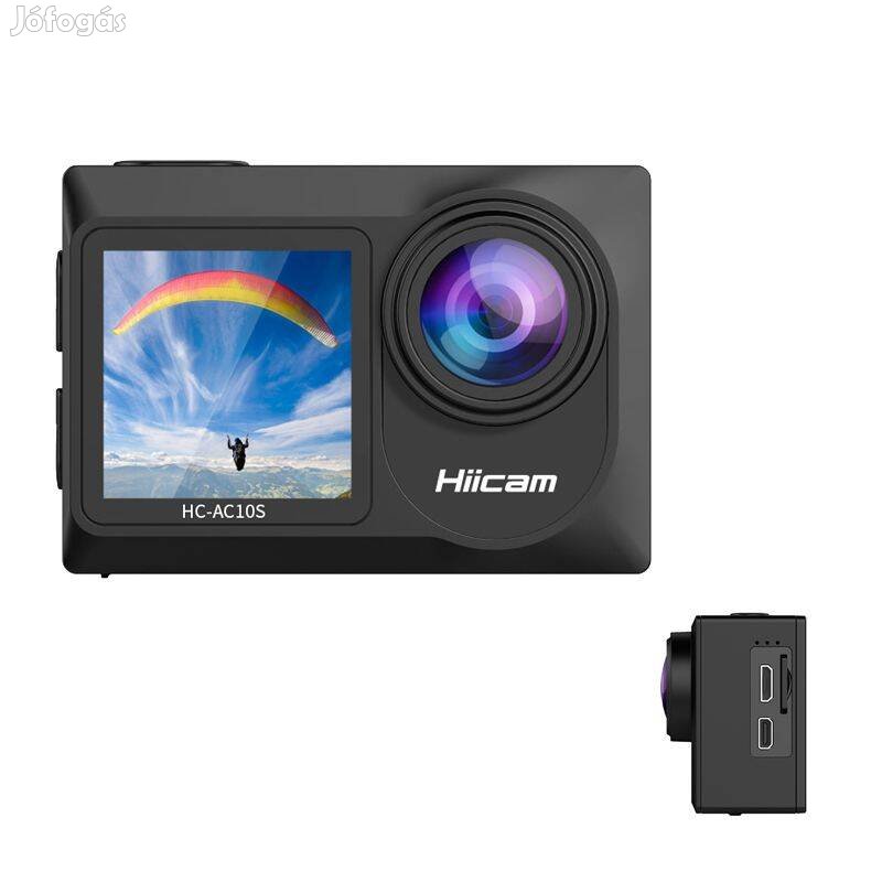 Hiicam AC10s 4k60fps akciókamera sportkamera távirányító 2 akkumulátor