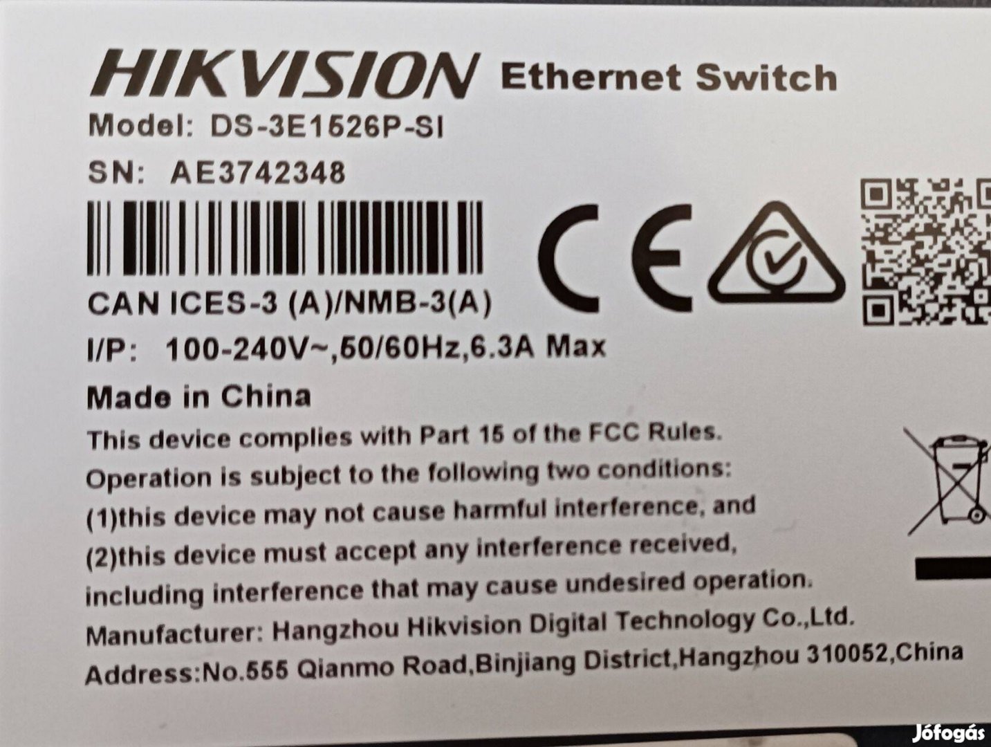 Hikvision DS-3E1526P-SI