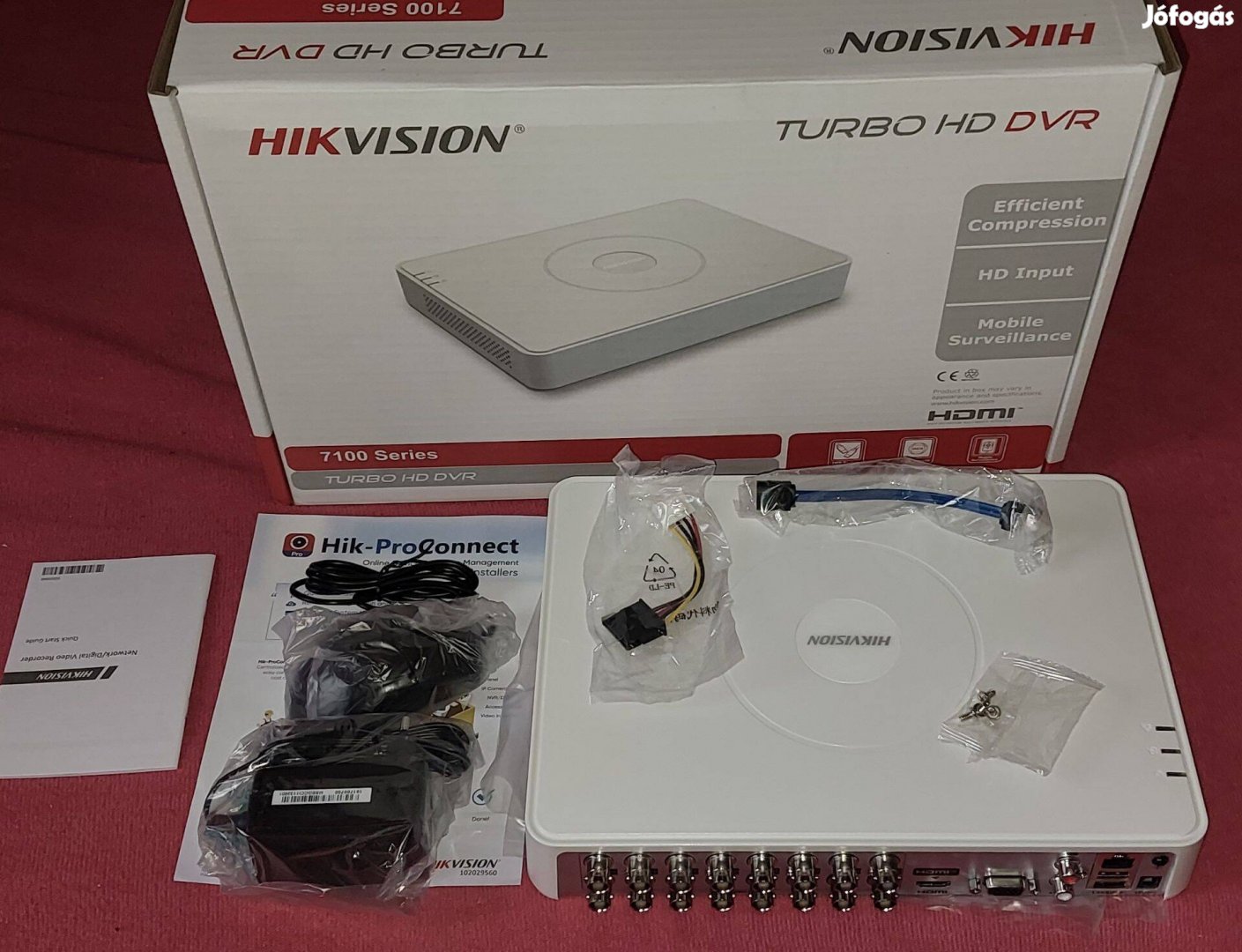 Hikvision DS 7116Hghi K1 16db Analóg DVR, Nvr 18db max 5MP IP