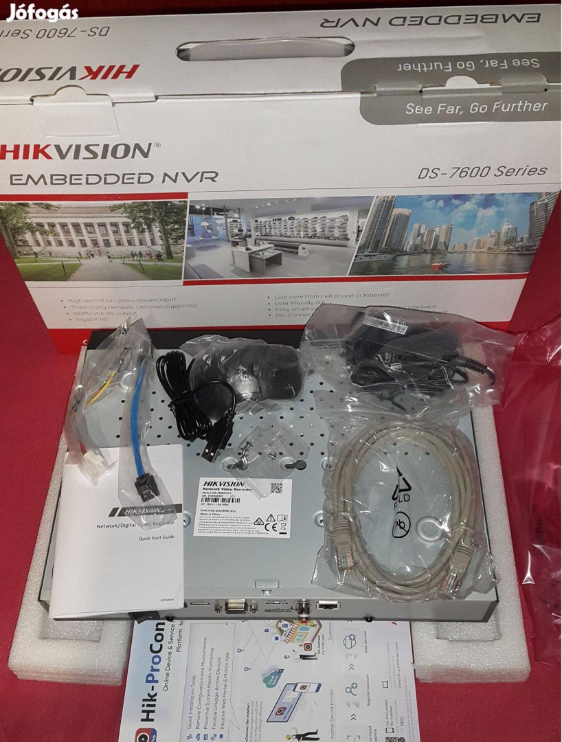 Hikvision DS 7608NI K1 Nvr 8 csatornás IP kamera rögzítő