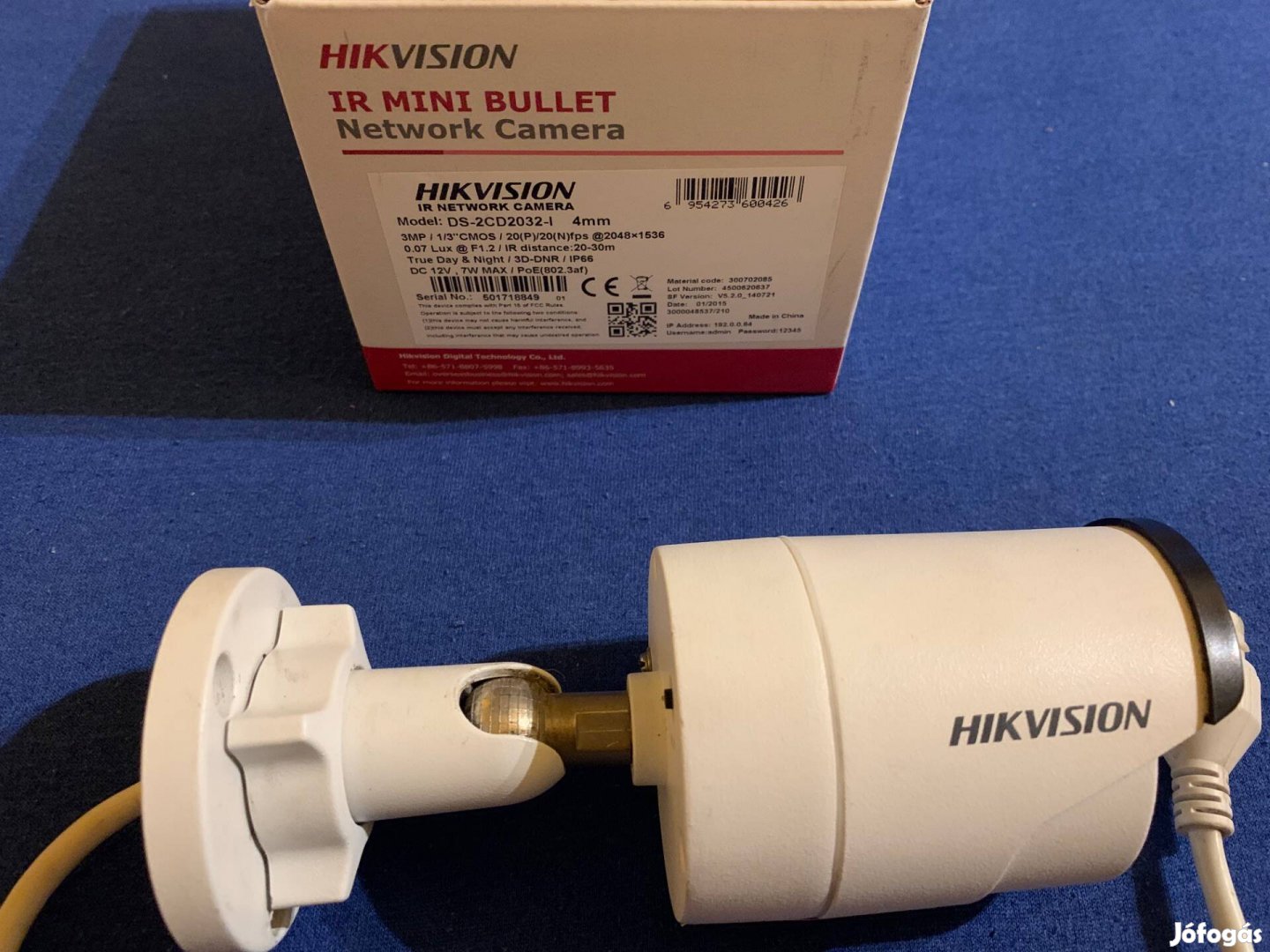 Hikvision IP kamera 3Mpx 4mm