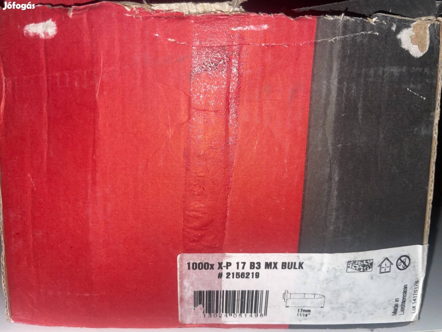 Hilti 17mm-es tárazott szegek 